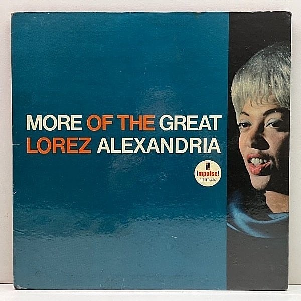 レコードメイン画像：VANGELDER刻印 GFコート US初期プレス LOREZ ALEXANDRIA More Of The Great ～ (Impulse AS-76) w/ Wynton Kelly, Jimmy Cobb