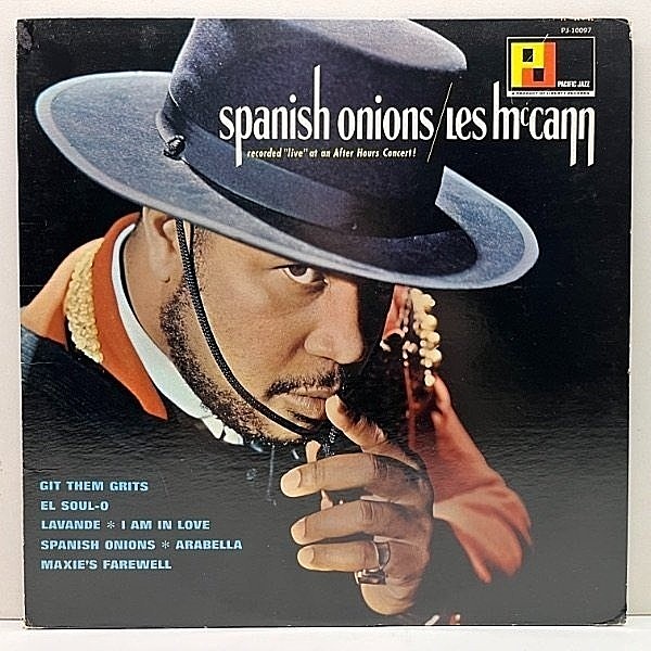 レコードメイン画像：【トリオ編成Live】珍!最初期! 黒ラベ MONO 深溝 USオリジ LES McCANN Spanish Onions (Pacific Jazz) w/ Paul Humphrey, Victor Gaskin