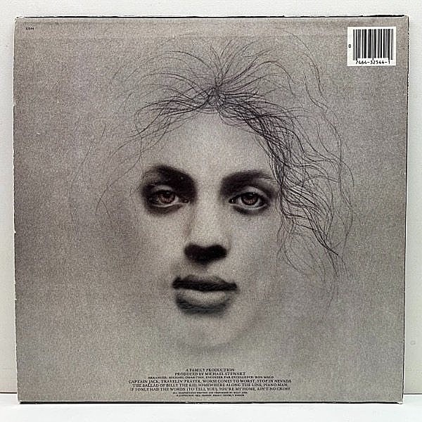 ビリージョエル Billy Joel【USオリジナル盤・美品・完品・聴感抜群】④ 稀少USオリジナル最初回プロモ美盤ビリージョエルBilly Joelレコード