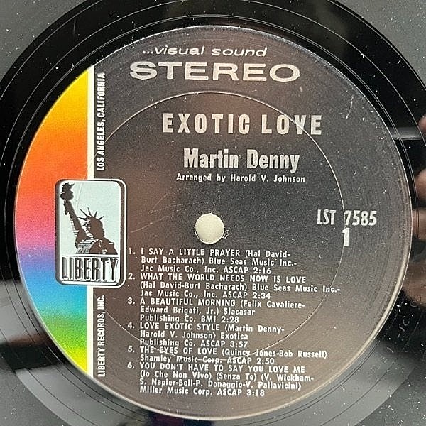 MARTIN DENNY / Exotic Love (LP) / Liberty | WAXPEND RECORDS