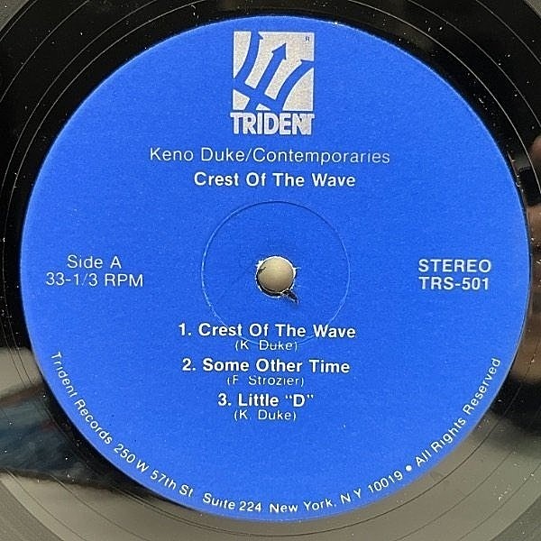 KENO DUKE / CONTEMPORARIES / Crest Of The Wave (LP