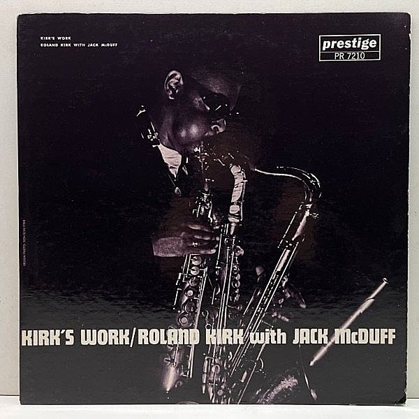 レコードメイン画像：良好品!! オリジナル MONO 1st NJ, Yellow 深溝 RVG刻印 ROLAND KIRK Kirk's Work (Prestige 7210) with JACK MCDUFF, ART TAYLOR