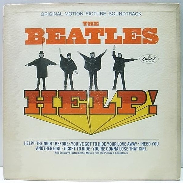 レコードメイン画像：美再生!音抜群! 初回オンリー・ミス表記 虹ラベ MONO オリジナル THE BEATLES Help! ('65 Capitol) US 1st PRESSING