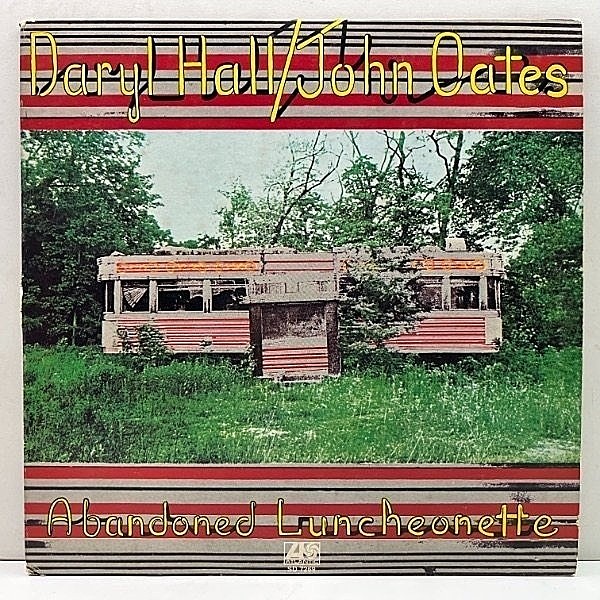 レコードメイン画像：良好!! ポスター完品 両Aマト Wマーク無し USオリジナル DARYL HALL & JOHN OATES Abandoned Luncheonette ('73 Atlantic) 最高傑作