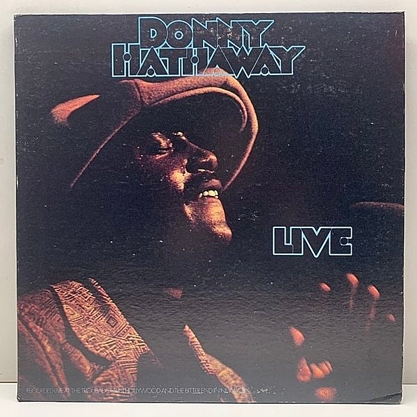 レコードメイン画像：レアな美品!! BROADWAYアドレス 米 USオリジナル DONNY HATHAWAY Live ('72 ATCO) 手書きATGP刻印 ダニー・ハサウェイ／ライヴ*