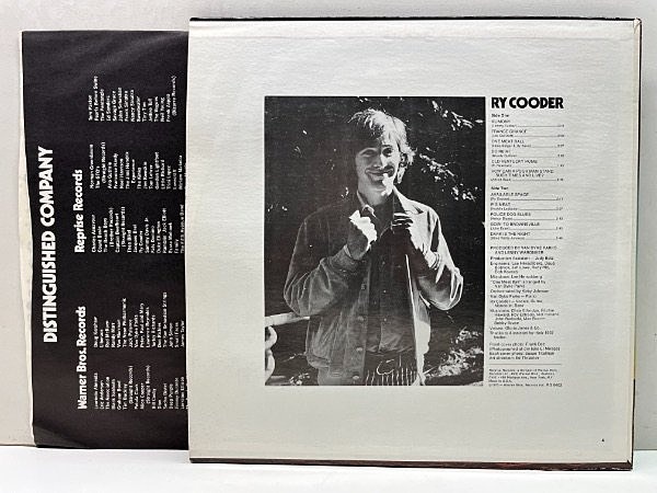 RY COODER / Same (LP) / Reprise | WAXPEND RECORDS