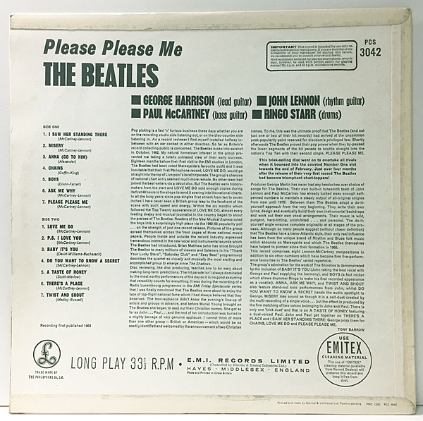 BEATLES PLEASE PLEASE ME レコード UK ステレオ The Beatles – Please Please Me – Vinyl (Medium Stereo