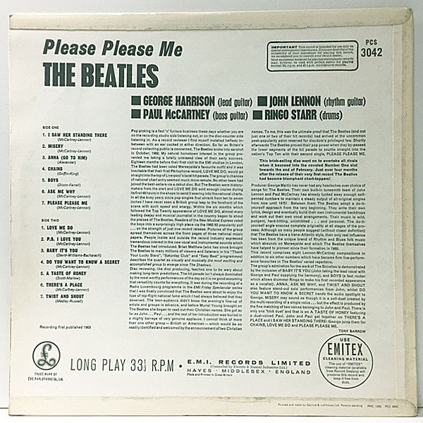 beatles please please me uk レコード オリジナル盤 ビートルズ 名盤 レコード プリーズプリーズミー UKオリジナルモノ盤
