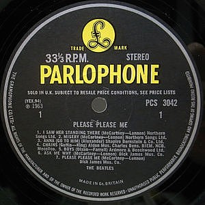 beatles please please me uk レコード オリジナル盤 稀少UKオリジナル盤 ビートルズ 『プリーズ・プリーズ・ミー