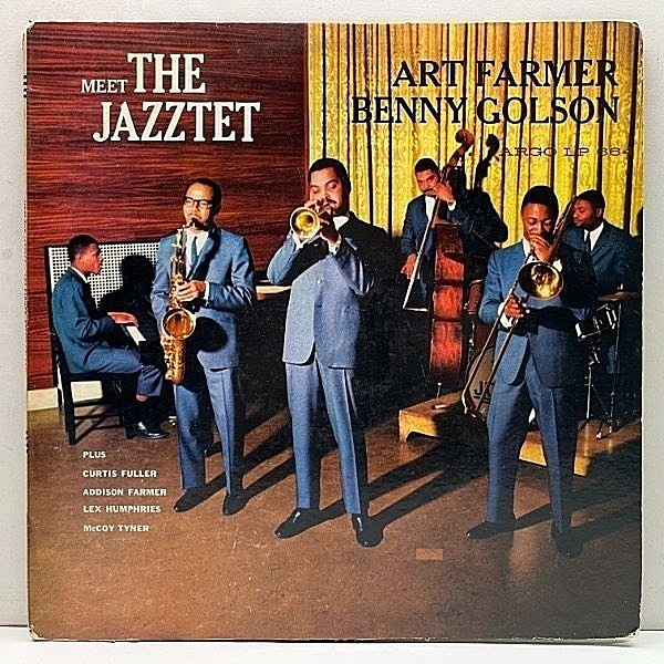 レコードメイン画像：USオリジナ MONO 初版グレー 深溝 ART FARMER, BENNY GOLSON Meet The Jazztet ('60 Argo) ハードバップ快作 w/Curtis Fuller, McCoy Tyner