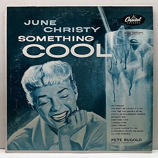 レコードメイン画像：美盤!! MONO 深溝 US 初期プレス JUNE CHRISTY Something Cool (Capitol) クール・クリスティ 最高傑作 米 モノラル 初回ジャケ＆虹ラベ