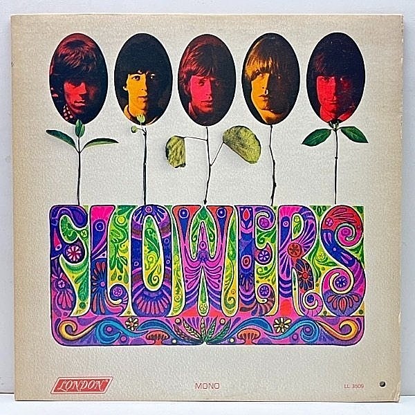 レコードメイン画像：レア MONO 良好盤!! 赤Lbl. USオリジナル ROLLING STONES Flowers (London LL 3509) モノラル 米 LP フラワーズ