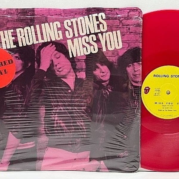 レコードメイン画像：シュリンク＋ハイプステッカー 美品!! 仏オリジナル 12インチ ROLLING STONES Miss You / Faraway Eyes ('78 12 EMI 2802) 女たち