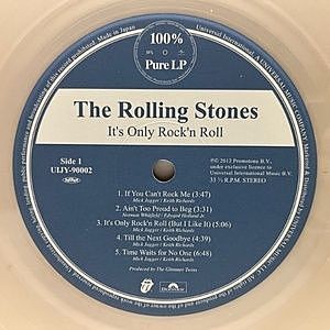 ROLLING STONES / It's Only Rock 'N Roll (LP) / 100% Pure LP