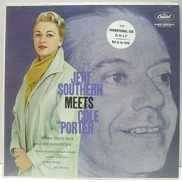 レコードメイン画像：良好!! プロモ MONO オリジナル JERI SOUTHERN Meets Cole Porter ('59 Capitol) コール・ポーター集 名盤