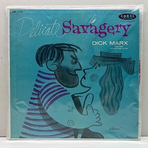 レコードメイン画像：激レア【シールド未開封】USオリジナル DICK MARX, JOHN FRIGO Delicate Savagery ('57 Coral) あのMARLENE CORDの伴奏者です マイナー盤