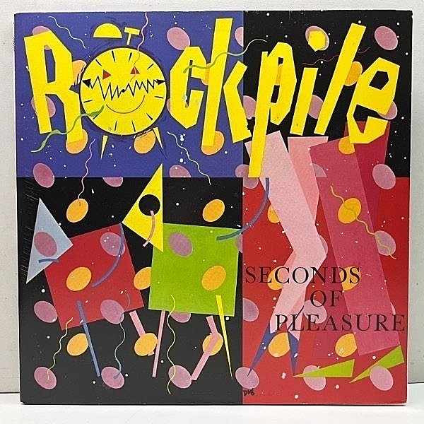 レコードメイン画像：美品 初回 カスタムLbl. 米オリジ ROCKPILE Seconds Of Pleasure ('80 Columbia) ロックパイル ロンドンの街角 Dave Edmunds, Nick Lowe