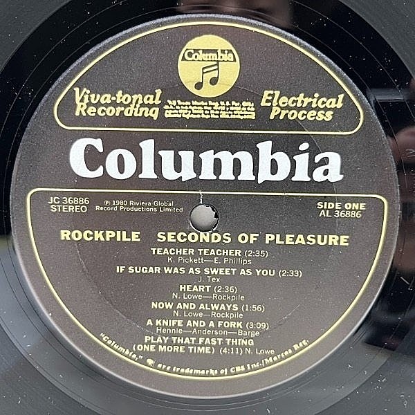 ROCKPILE ロックパイル / セカンズ・オブ・プレジャー ROCKPILE / Seconds Of Pleasure (LP) / Columbia | WAXPEND RECORDS