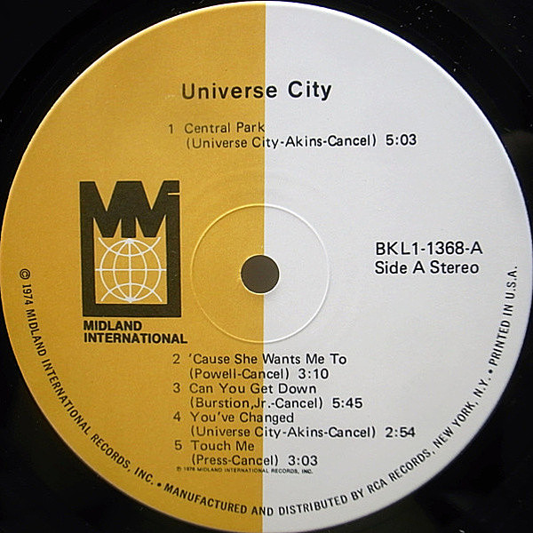 UNIVERSE CITY / Same (LP) / Midland International | WAXPEND