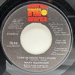 レコード画像：MARY MACGREGOR / Torn Between Two Lovers