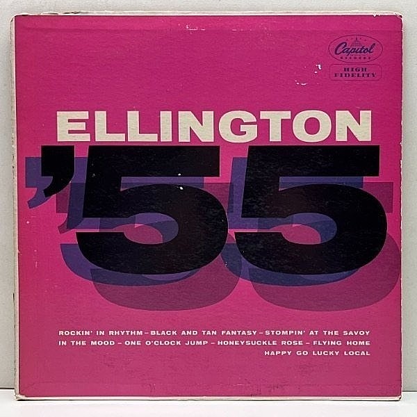 レコードメイン画像：【他楽団のヒット曲も採り上げた名曲集】USオリジ MONO 初版リングターコイズ DUKE ELLINGTON '55 (Capitol) JIMMY HAMILTON, CLARK TERRY