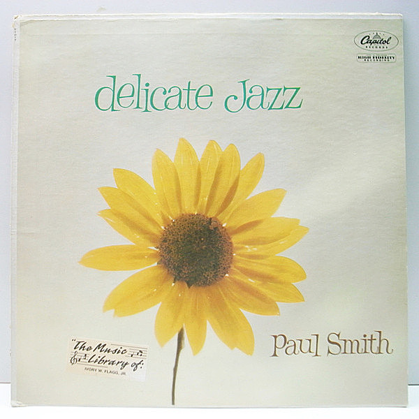 レコードメイン画像：良好盤!! MONO 初回ターコイズ USオリジナル PAUL SMITH Delicate Jazz ('58 Capitol) 粋で洒落たスタンダード集 Bob Cooper, Tony Rizzi