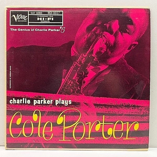 レコードメイン画像：【最後のスタジオ録音】良好盤!! MONO 1st 黄トランペッター USオリジ CHARLIE PARKER Plays Cole Porter | Walter Bishop Jr., Roy Haynes