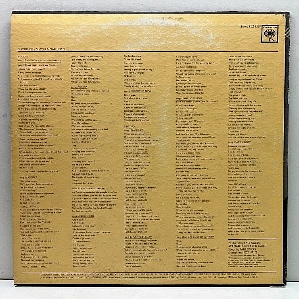 ★USオリジナル★Simon and Garfunkel BOOKENDS SIMON and GARFUNKEL / Bookends (LP) / Columbia | WAXPEND RECORDS