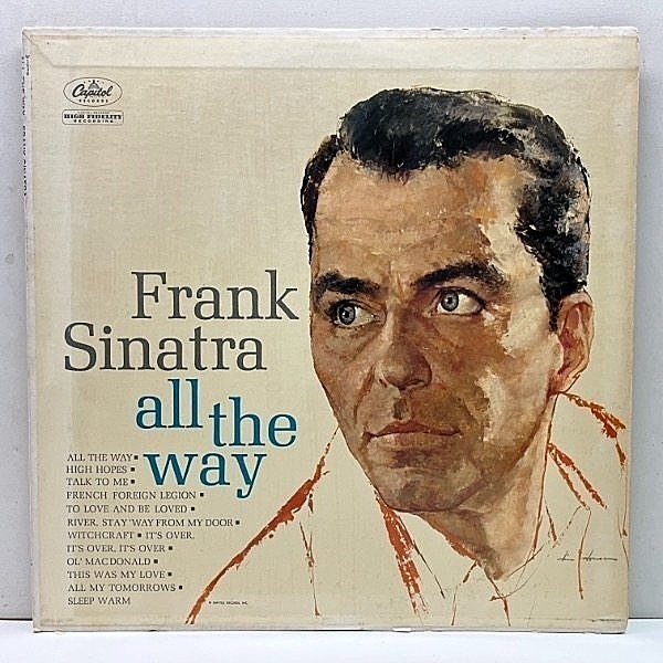 レコードメイン画像：USオリジナル MONO 初版 縦線 左Logo 虹ツヤ FRANK SINATRA All The Way ('61 Capitol) アカデミー主題歌賞 ミリオンセラー作品