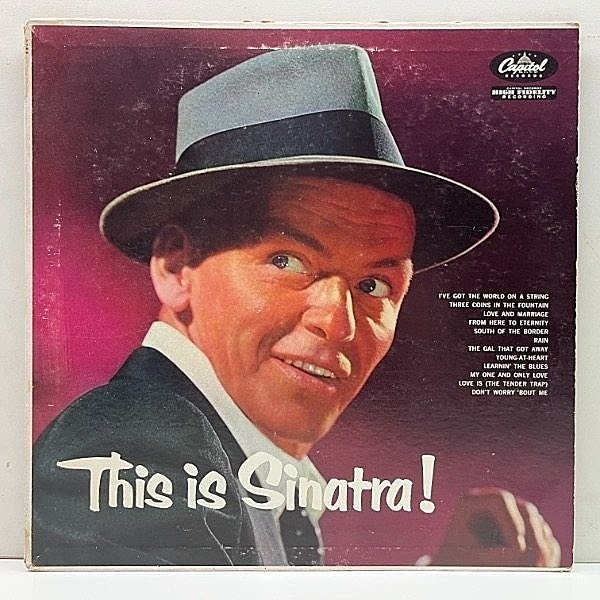 レコードメイン画像：USオリジナル MONO 初版ターコイズ FRANK SINATRA This Is Sinatra ('56 Capitol T-768) シングル曲を中心に珠玉の全12曲