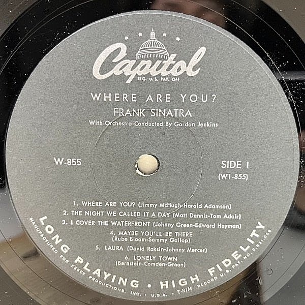 FRANK SINATRA / Where Are You? (LP) / Capitol | WAXPEND RECORDS