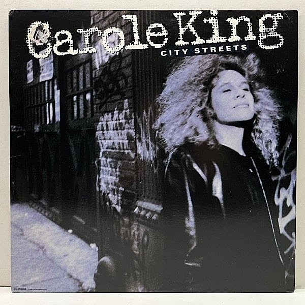 レコードメイン画像：【クラプトンのギターが最高】極美盤!! 希少アナログ USオリジ CAROLE KING City Streets ('89 Capitol) Eric Clapton, Michael Brecker