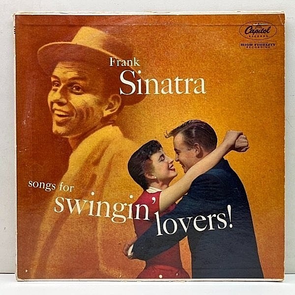レコードメイン画像：USオリジナル MONO 初版 灰ラベ FRANK SINATRA Songs For Swingin' Lovers! (Capitol W-653) フランク・シナトラ 恋人に寄せる 米モノラル