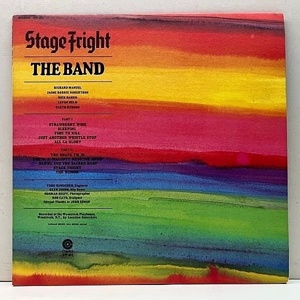 THE BAND / Stage Fright (LP) / Capitol | WAXPEND RECORDS