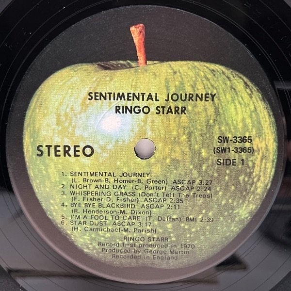 RINGO STARR / Sentimental Journey (LP) / Apple | WAXPEND RECORDS