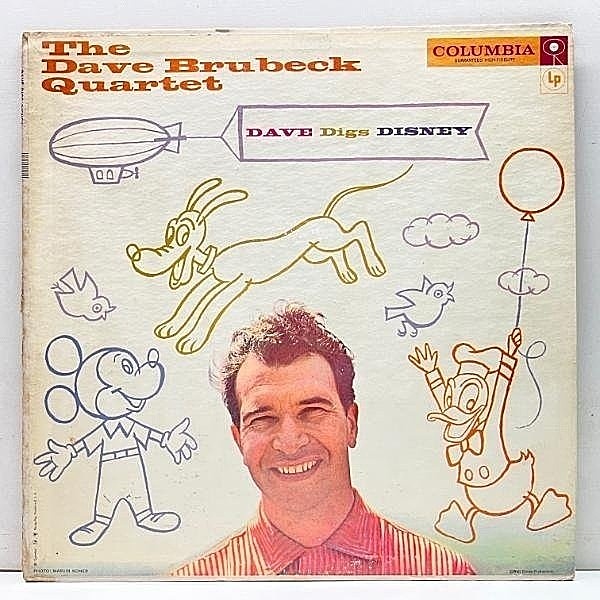 レコードメイン画像：美盤!! MONO 初版 6eye 深溝 USオリジナル DAVE BRUBECK QUARTET Dave Digs Disney (Columbia CL 1059) w/ PAUL DESMOND 米 初回 モノラル