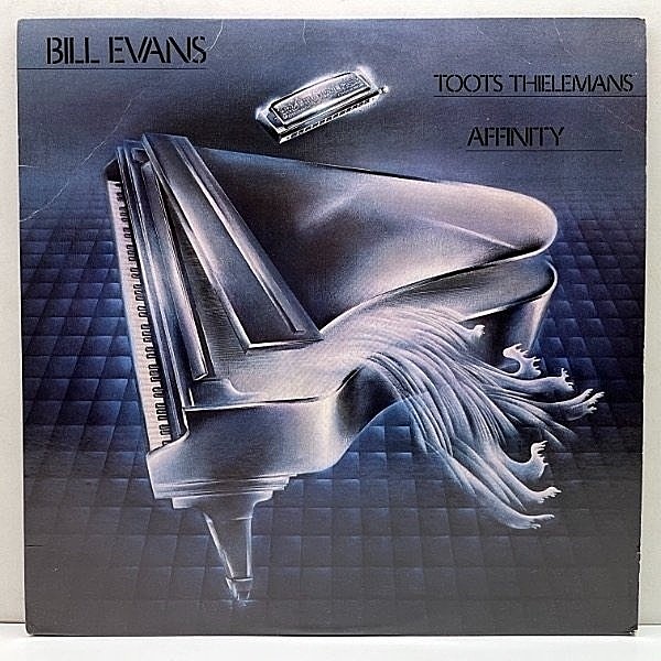 レコードメイン画像：美品 US初期 BC無し ロゴ入りレーベル BILL EVANS Affinity ('79 Warner Bros.) TOOTS THIELEMANSとの共演作 ビル・エヴァンス 米プレス