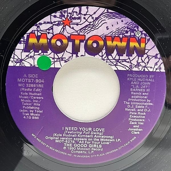 レコードメイン画像：美盤!! 7インチ USオリジナル GOOD GIRLS I Need Your Love ('90 Motown) ムーディーな傑作フィメールNJS - R&B, New Jack Swing