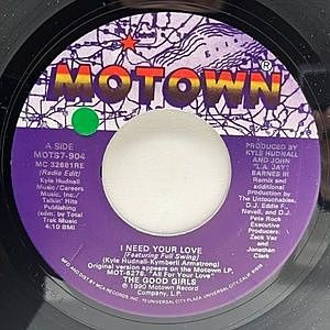 レコード画像：GOOD GIRLS / I Need Your Love