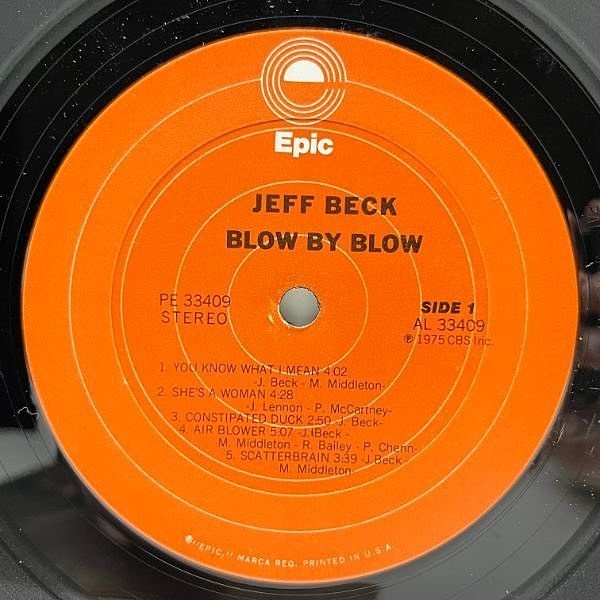 ジェフベック　BLOW BY BLOW LP レコードJEFF BECK 激レア Amazon.co.jp: Blow By Blow: ミュージック