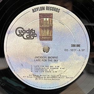 JACKSON BROWNE / Late For The Sky (LP) / Asylum | WAXPEND