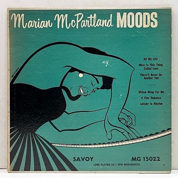 レコードメイン画像：良好!! 10'' 原盤 Flat 深溝 MONO 米オリジ MARIAN MCPARTLAND TRIO Moods ('52 Savoy MG 15022) 初期のピアノトリオ作品