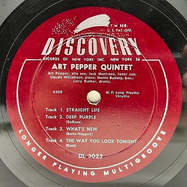 ART PEPPER / Art Pepper Quintet (10) / Discovery | WAXPEND