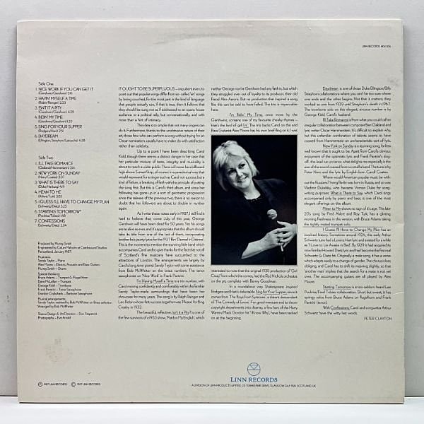 Carol Kiid / NICE WORK　/ レコード CAROL KIDD / Nice Work (LP) / Linn | WAXPEND RECORDS