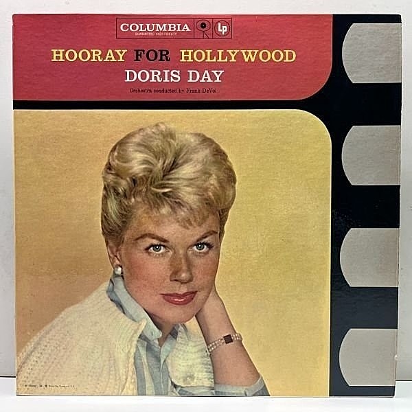 レコードメイン画像：【パーフェクト極美品】2枚組 MONO 6eye 深溝 USオリジナル DORIS DAY Hooray For Hollywood ('58 Columbia) 米モノラル 初回 2LP仕様