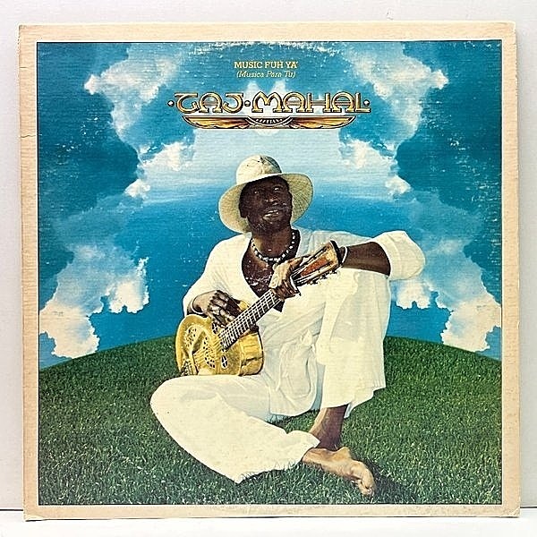 レコードメイン画像：美盤!! Wally刻印 初版パームツリー USオリジナル TAJ MAHAL Music Fuh Ya' ('77 Warner) 黒いライ・クーダー [Wally Traugott カット]