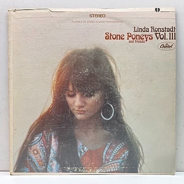 レコードメイン画像：美盤!! 初版 虹ツヤ USオリジナル LINDA RONSTADT, STONE PONEYS And Friends Vol. III 3 ('68 Capitol) ストーン・ポニーズ 最終作