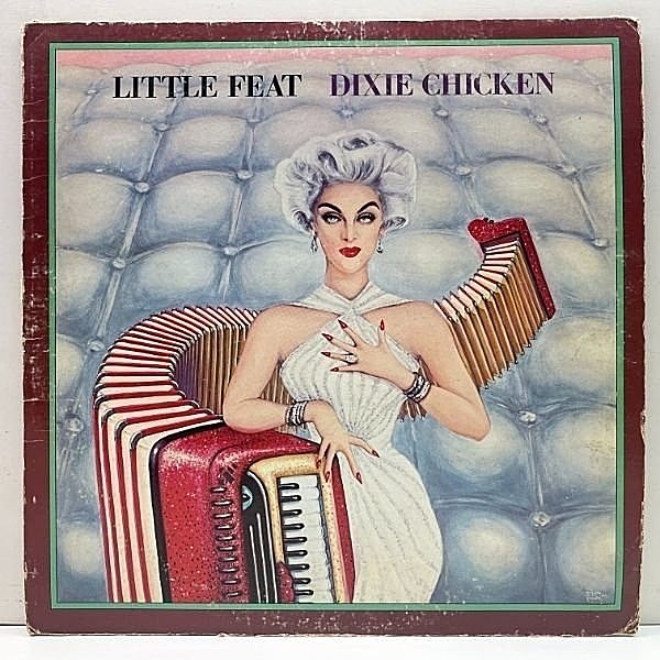 レコードメイン画像：USオリジナル 両面1マト 初版 緑ラベ LITTLE FEAT Dixie Chicken ('73 Warner) 名盤 ATCQ サンプリング ドラムブレイク