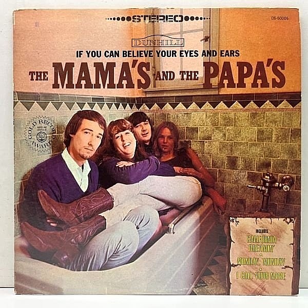 レコードメイン画像：美盤!! USオリジナル MAMAS & PAPAS If You Can Believe Your Eyes And Ears ('66 Dunhill) 夢のカリフォルニア California Dreamin 収録