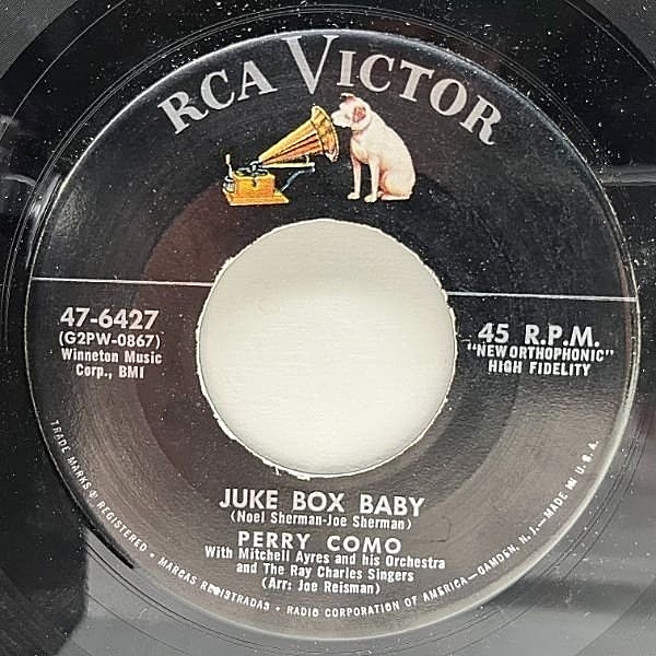 レコードメイン画像：良好盤!! USオリジナル 7インチ PERRY COMO Juke Box Baby ('56 RCA Victor) ペリー・コモ 45RPM.